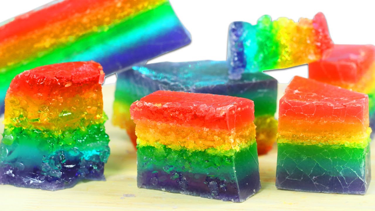 How To Make Rainbow Kohakuto Crystal Jelly Candy!