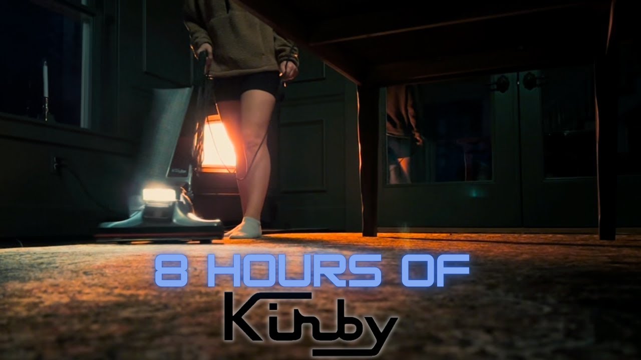 8 HOURS Relaxing Vintage Kirby Vacuum ASMR By Pellet Stove | Continuous White Noise for Deep Sleep