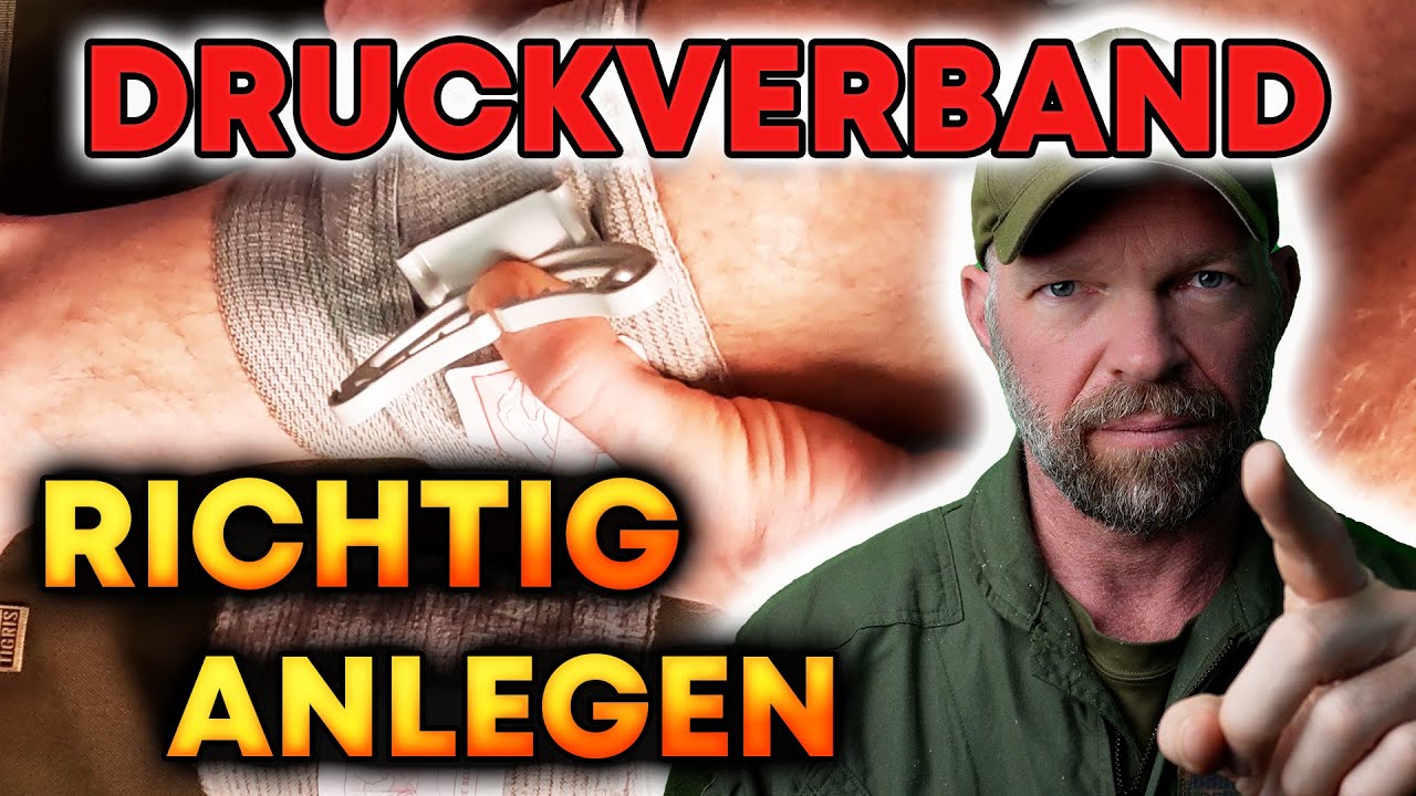 Erste Hilfe: Blutung stoppen mit Druckverband, Israeli Bandage, Notverband