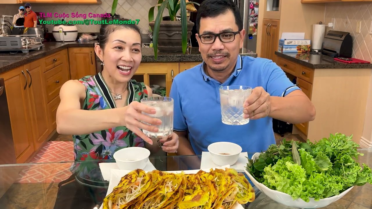 Bánh xèo Nấm TÙNG NHUNG tươi mới hái giòn rụm thơm lừng quá ngon 🇨🇦1942》TLM Cuộc Sống Canada