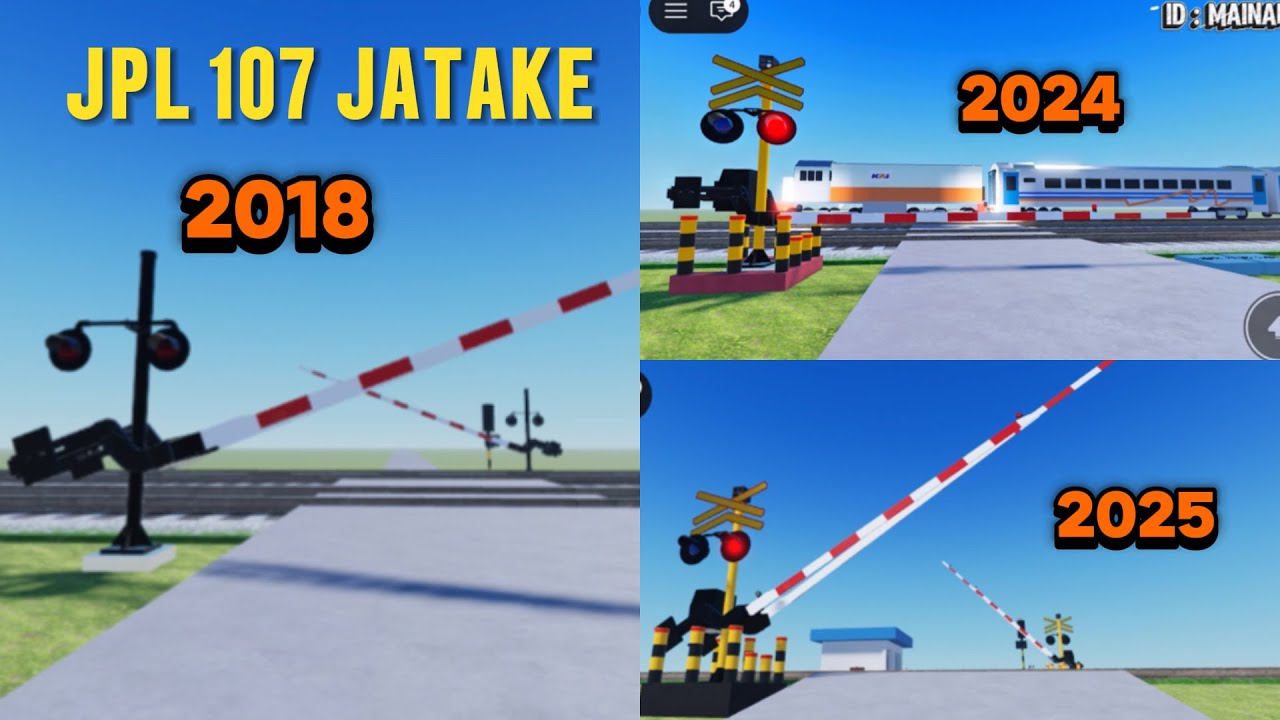 WOW😱 DARI 2018-2025 JPL 107 JATAKE‼️ MAP : PERLINTASAN KERETA API JAKATE GAME ROBLOX