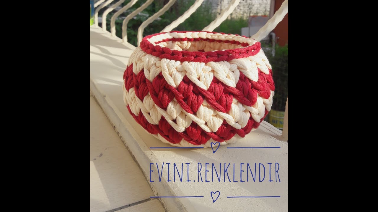 en çok aranan sepet modeli ( penye ipten bombeli  yuvarlak sepet modeli) #örgü #sepet #penyeip