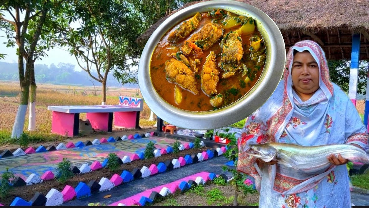 নদীর বোয়াল মাছ আলু টমেটো দিয়ে ঝোল রান্না | Masi Kara Kitchen | Boal Fish Curry Recipe