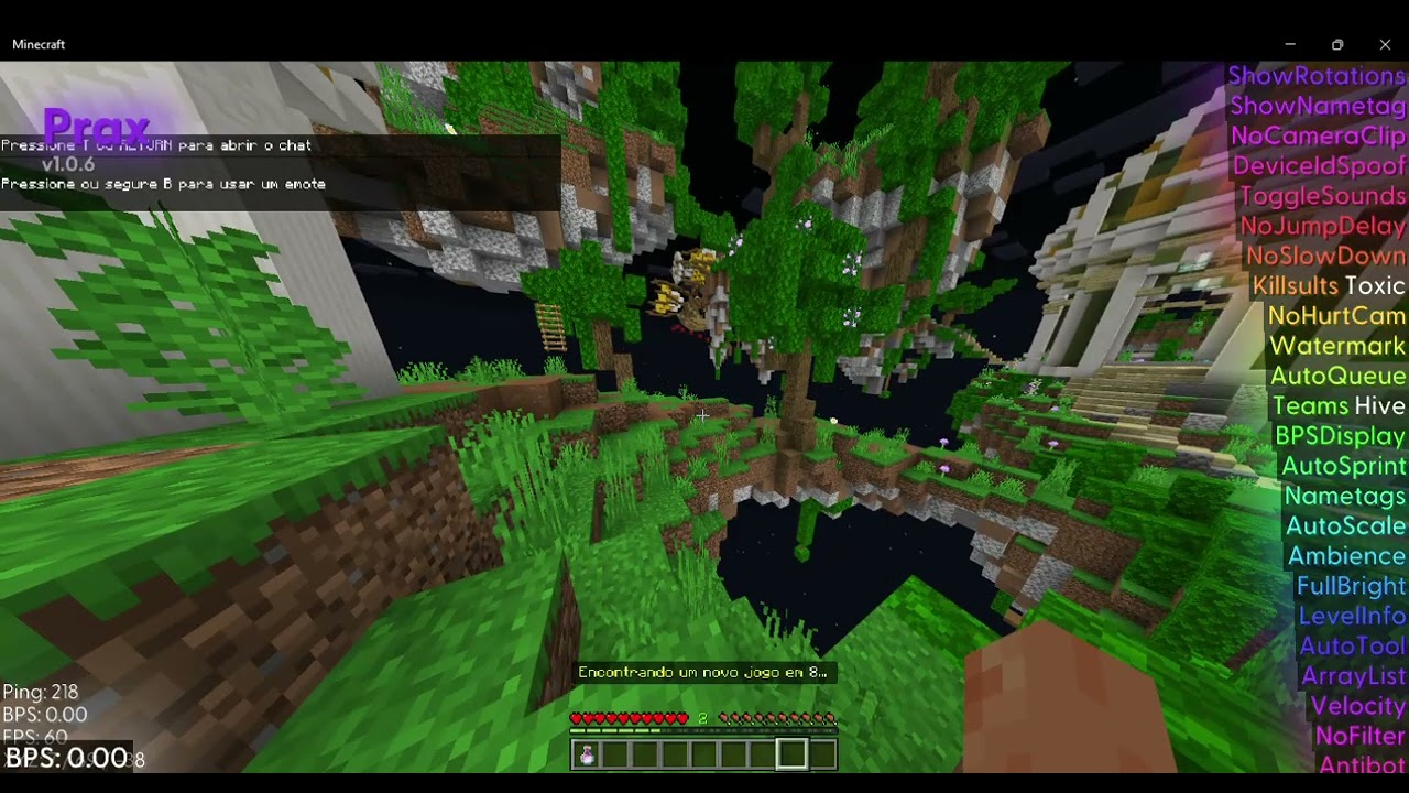 [Old] Cheating in The Hive ft.Prax Client - Minecraft Bedrock
