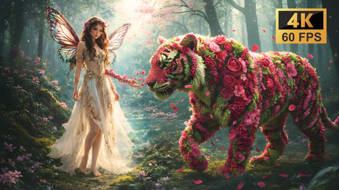 Hidden Grove Fairy Calm | AI Music Video with 4K Visuals | Sylvan Fantasy