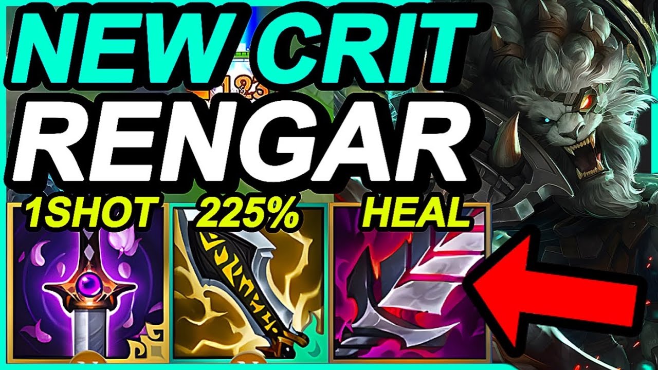Wild Rift China Top1 Rengar Jungle - New Infinity Edge Broken OP - China New Rengar Build Runes
