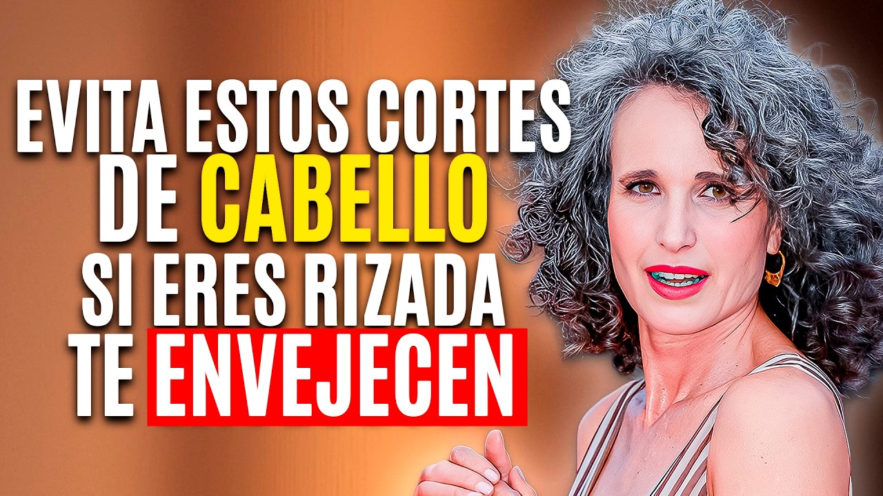 6 CORTES para Cabello Rizado Que te Hacen Ver Más JOVEN al Instante!