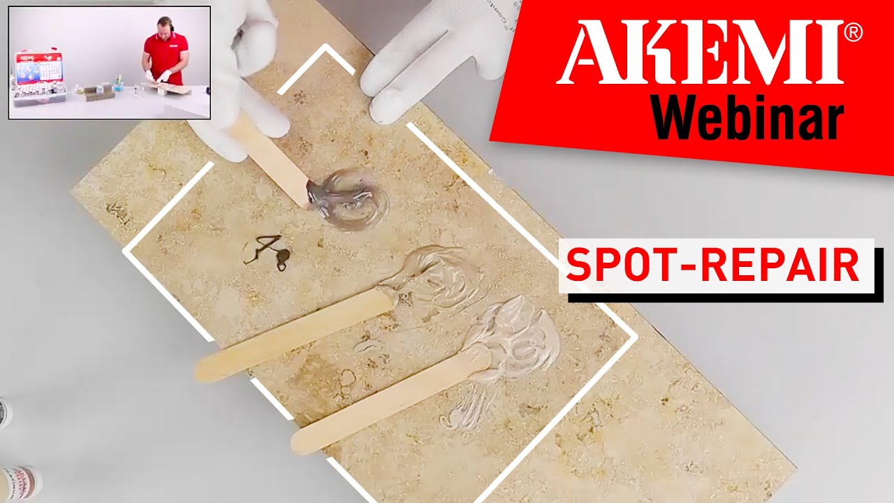 Kleinstellenreparatur - Webinar: Ausbesserung kleiner Schadstellen am Natur- oder Kunststein