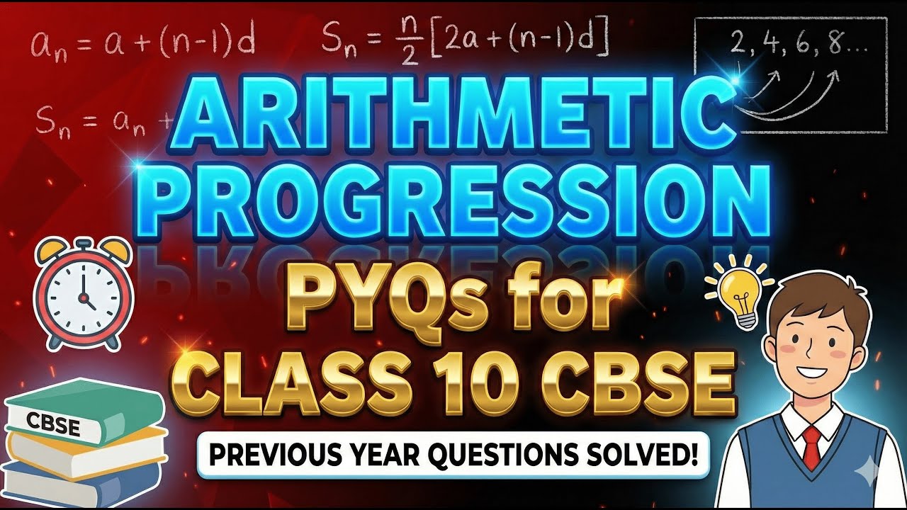 20 PYQs from ARITHMETIC PROGRESSION | Score Full Marks in Class 10 Maths | Deep Mistry | 2026