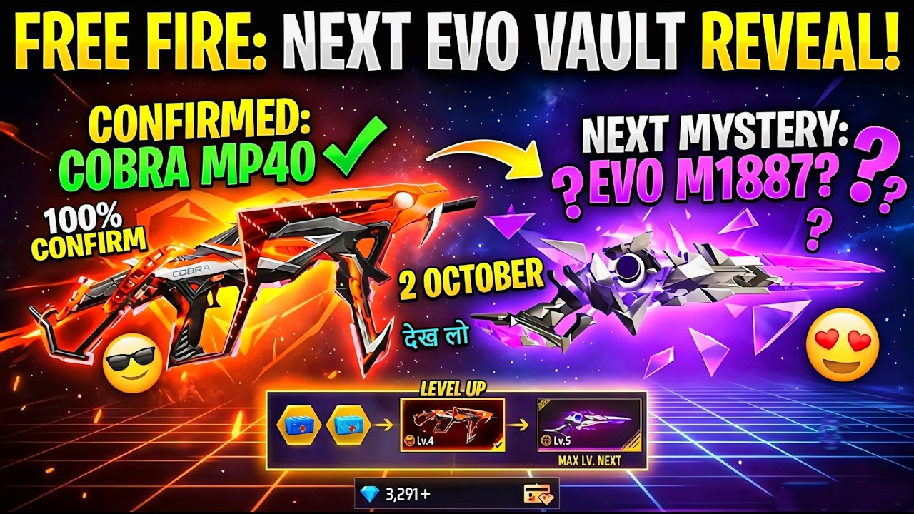 Next Evo vault event🔥🤯 | October Evo vault event 2026 | ff next evo vault | cobra mp40 return