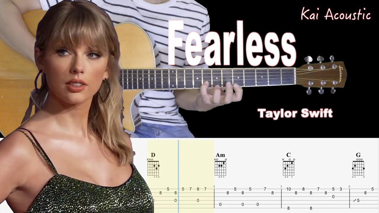 Fearless(Taylor Swift) | Fingerstyle Guitar Tutorial TAB & Chords & Lyrics