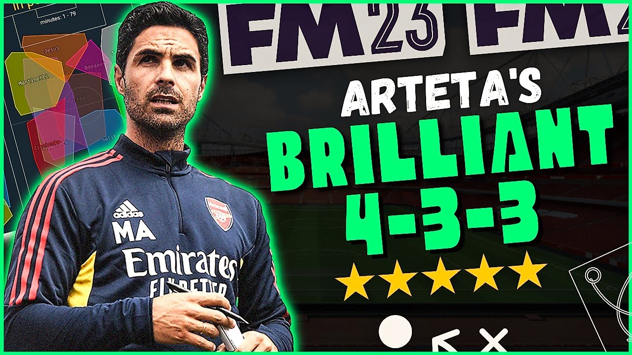 Mikel Arteta's BRILLIANT 433 | Saka & Jesus on FORM! | fm23 tactics | Football Manager 2023