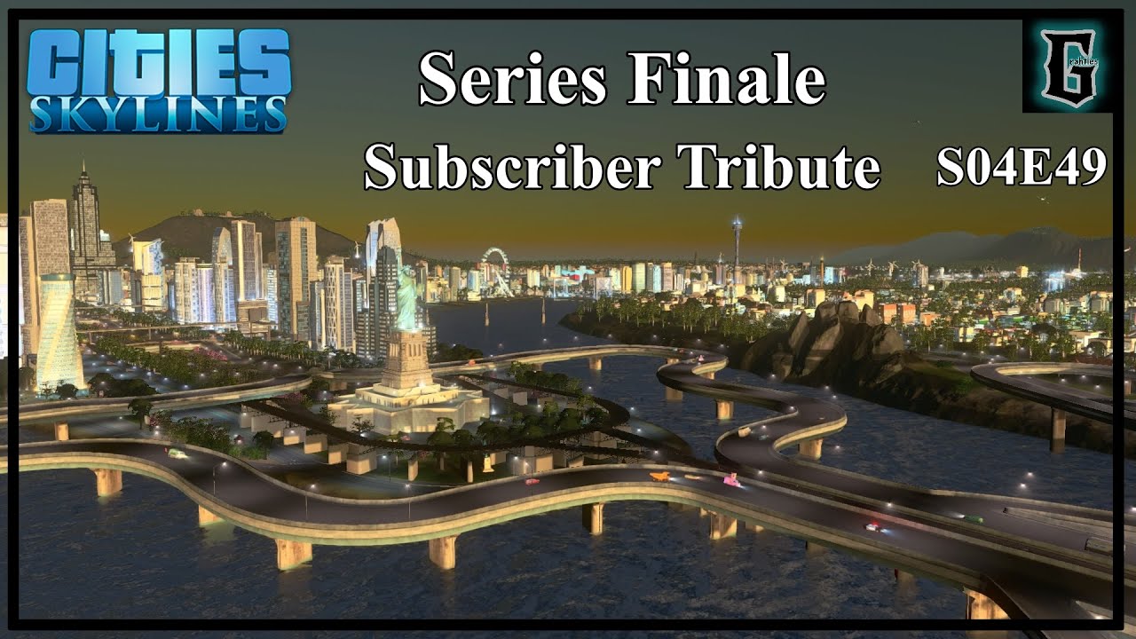 Cities Skylines Series Finale and Subscriber Tribute City Overview PS4 New Brighton Lets Play S04E49