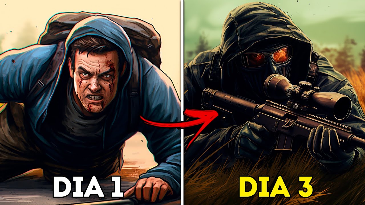SOBREVIVI 3 DIAS EM UM SERVER FULL PVP NO DAYZ