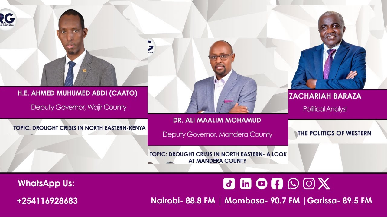 Start you Day Right here on #ThePeoplesBreakfast LIVE. We Focus on IEBC, Azimio & drought in Mandera