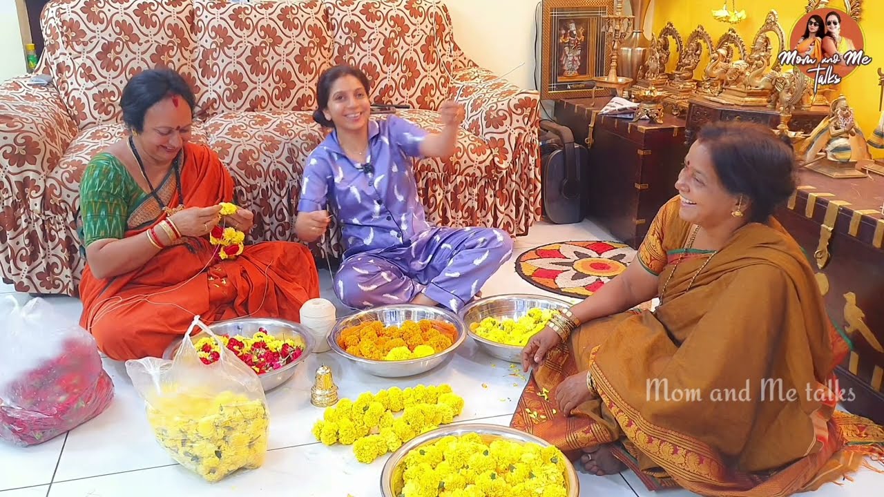 చెల్లి, అత్త, మామ వచ్చేశారు|మొత్తం ఇల్లంతటికి దండలు నాతోనే తయారు చేయించారు|షన్ను ఇచ్చిన surprise