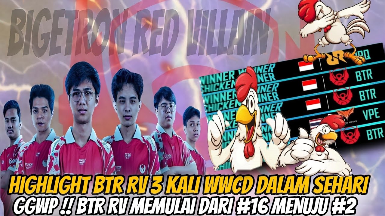 HIGHLIGHT BTR RV 3 KALI WWCD DALAM SEHARI❗GGWP !! BTR RV MEMULAI DARI #16 MENUJU #2