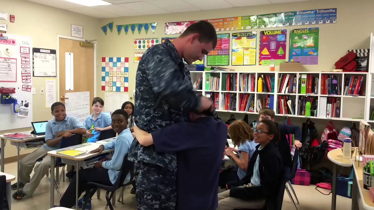 Navy brother gets a surprise!