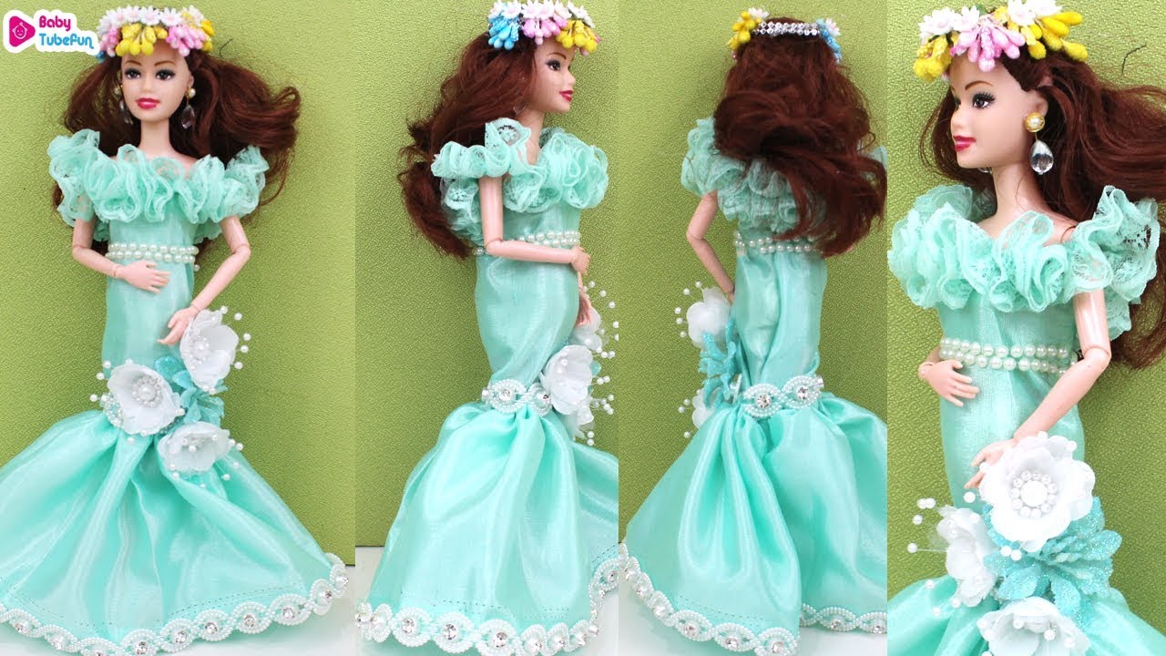 Barbie doll dressed for Baby Shower Ceremony, Barbie Doll Dressing