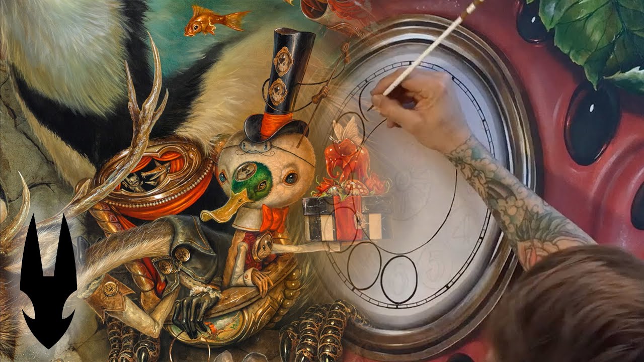 Custom paintings of animals and creatures in this showcase of art I created in 2016