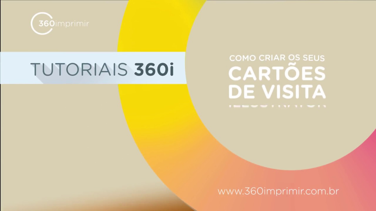 Como fazer Cartão de Visita no Illustrator - Tutorial Completo | 360imprimir