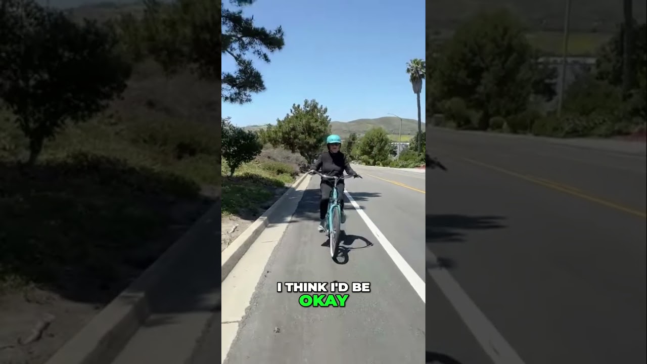 E-Bike Hill Climb: Watch Her Conquer Steep Inclines with Throttle!