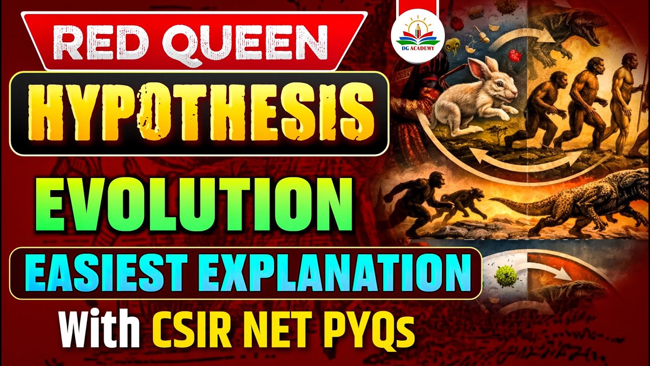 Red Queen Hypothesis 👑 Explained Simply 😱 | Evolution’s Most Confusing Concept | with CSIR NET PYQs