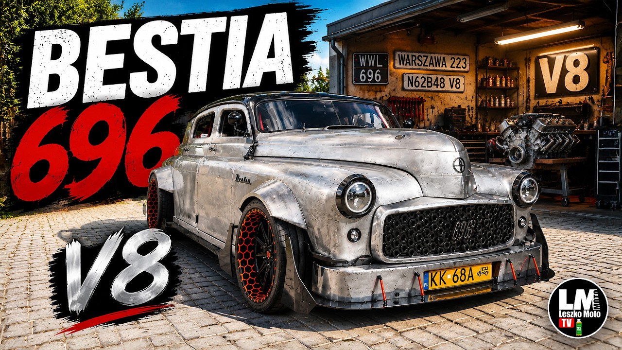 POLSKA BESTIA 696 z SILNIKIEM V8 ( Warszawa 223, Bmw e39, Hot Road Australia )