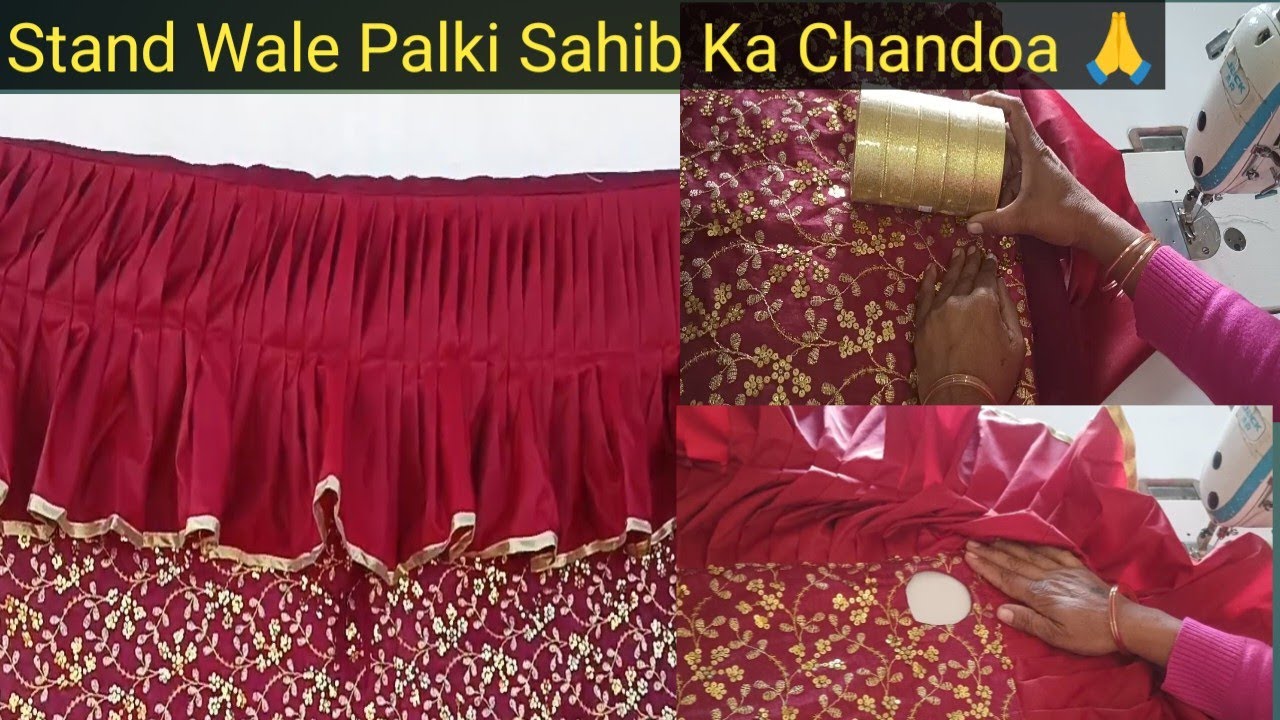 Stand wale Palki Sahib Ka Chandoa , Cutting ✂️ and Stitching Full Tutorial 🙏