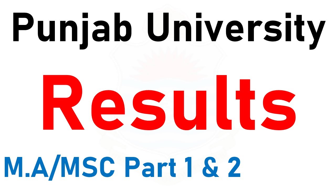 Breaking News Punjab University Results Announced Ma Msc Part 1 & 2 Results ma msc results pu result