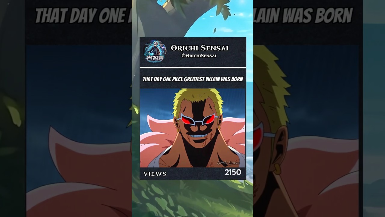 That Day Onepiece Greatest Villain Born #doflaming #onepiece