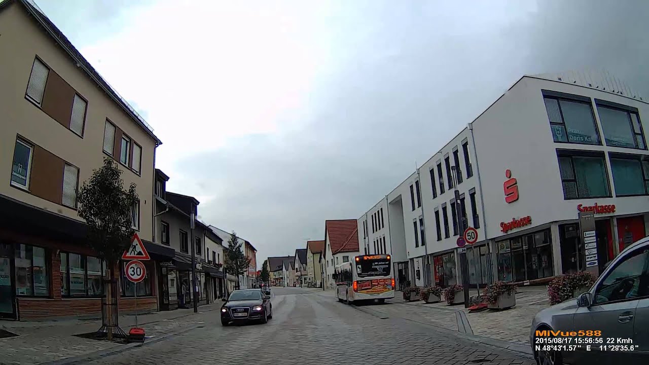D: Markt Manching. Landkreis Pfaffenhofen a.d.Ilm. Ortsdurchfahrt. August 2015