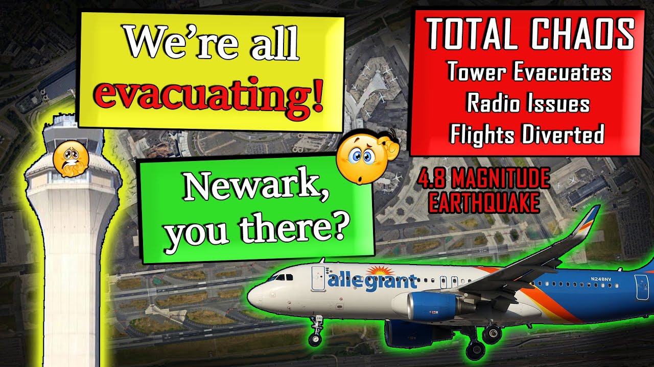 TOTAL CHAOS after New York Earthquake | Control Tower Evacuates + Radio Problems