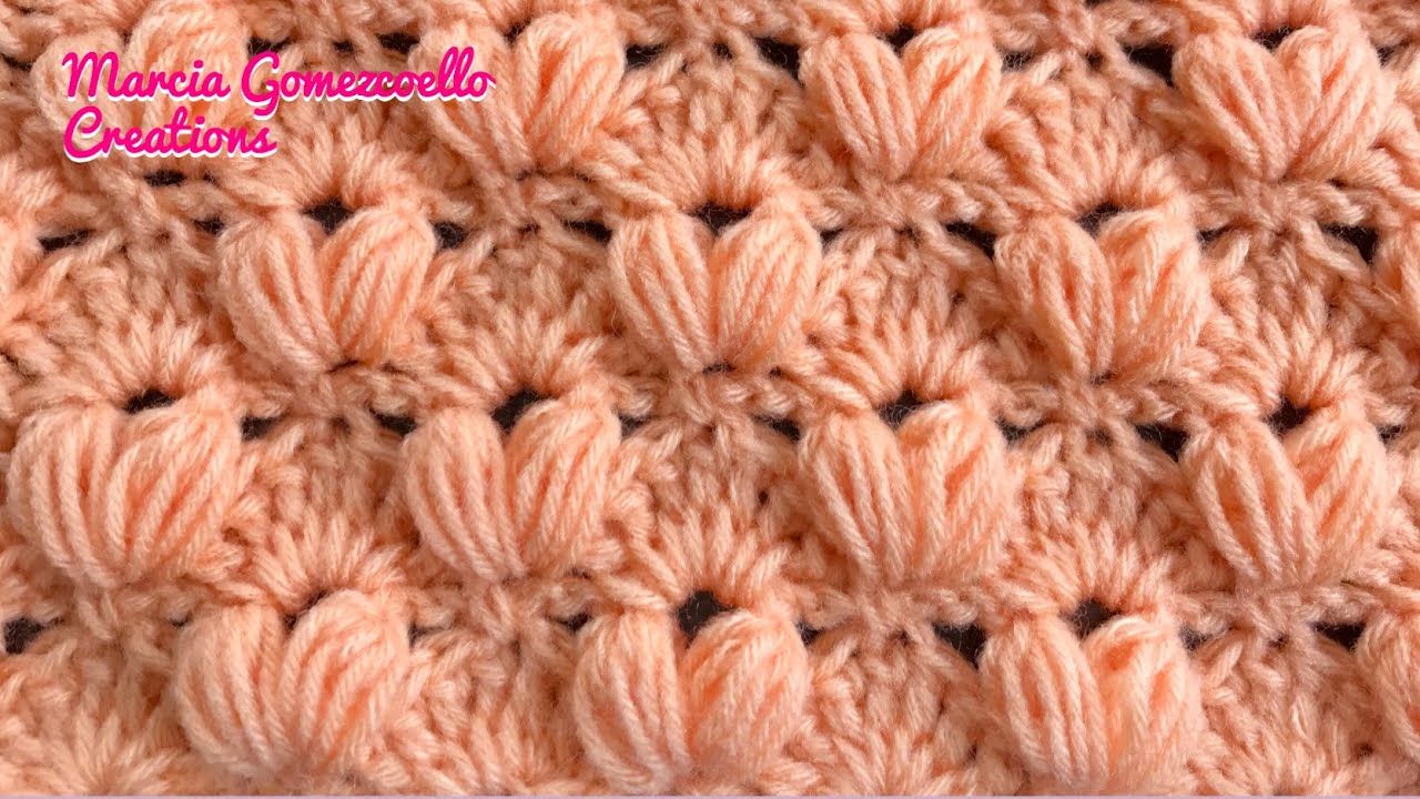 TEJIDOS A CROCHET: Puff y Abanicos/ HOW TO CROCHET: Puff & Fans