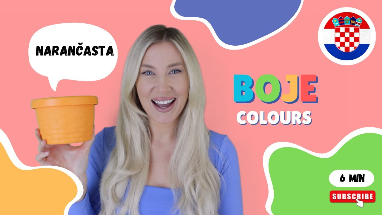 Learn Croatian - Boje (Colours) with Activity!