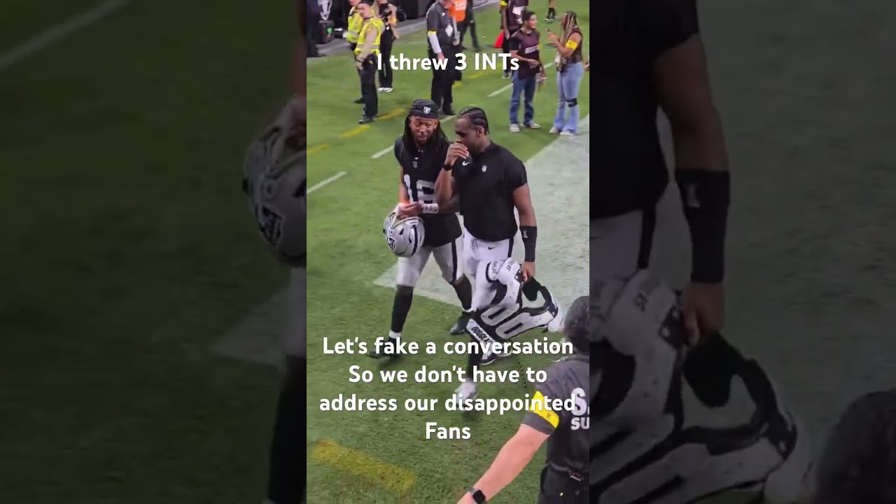 Raiders Fans want more FIRE IN GENO SMITH AFTER 3 INT GAME. #raiders #nflshort #raidernation4life