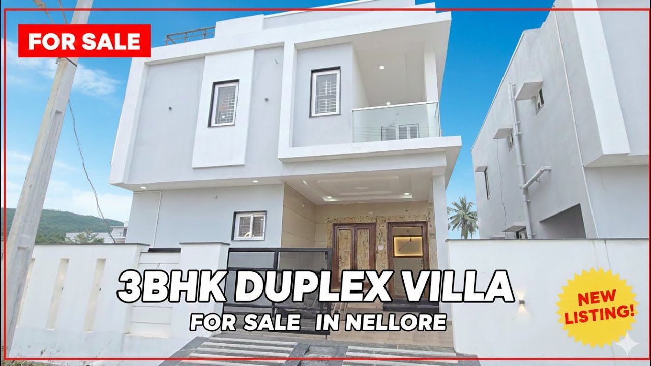 Duplex Villa House Sale in NELLORE Highway కి దగ్గర | Please LIKE 👍🏻 &  SHARE | 3BHK Duplex #nellore