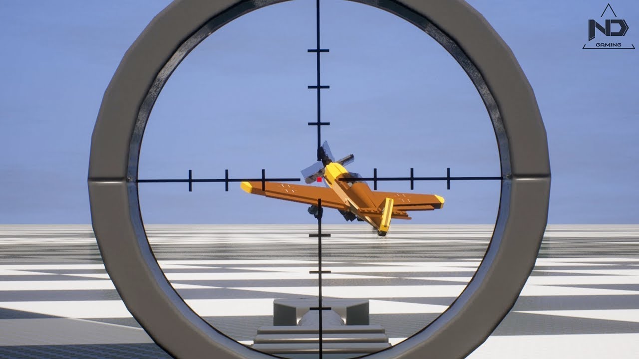 Brick Rigs #7 - Thử Thách Dùng Súng Ngắm Bắn Rơi Máy Bay