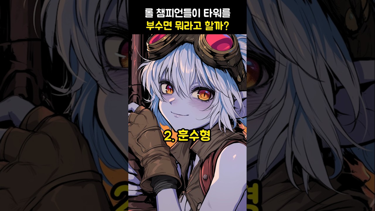 🔥롤 챔피언들이 타워를 부수면 뭐라고 할까?🔥