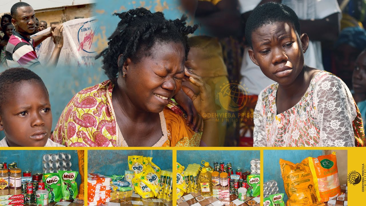 ODEHYIEBA DONATES TO THE BLIND WOMAN AFTER HER BIRTHDAY