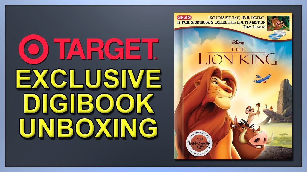 Распаковка эксклюзивной подписной коллекции Blu-ray Digibook «Король Лев» (1994) от Target