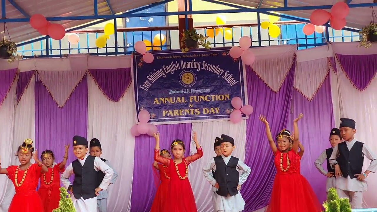 Bhuisori Dhoge hai solti ( cover song ) by class 1 Ever shining school Butwal  vlog 8