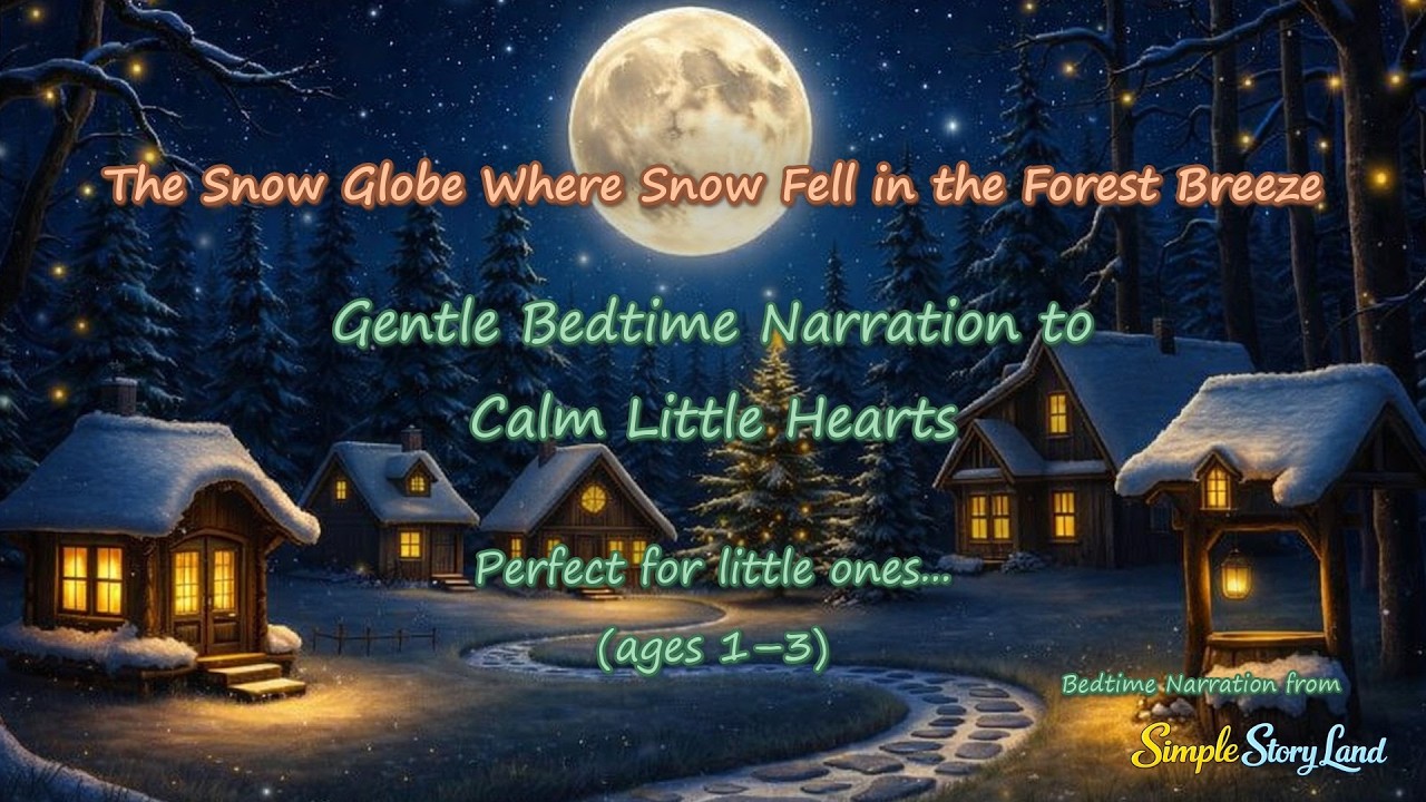 Soothing Bedtime Narration for Ages 1–3 👶 Snowy Winter Sleep — Soft & Cozy ❄️ Winter Night 1 🌙