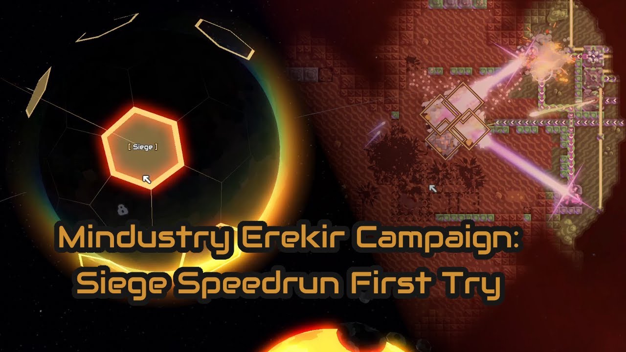 Кампания Mindustry Erekir: Siege Speedrun, первая попытка