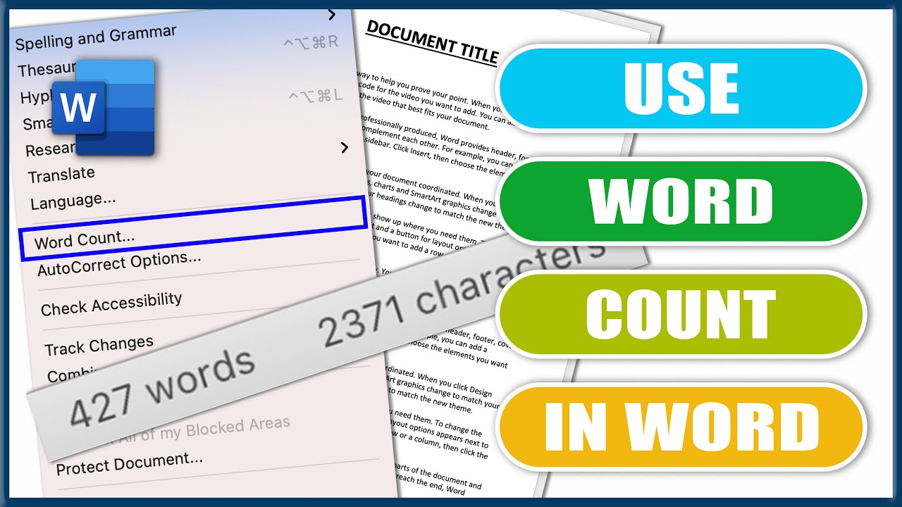 How to WORD COUNT in Microsoft Word | MS Word Tutorials