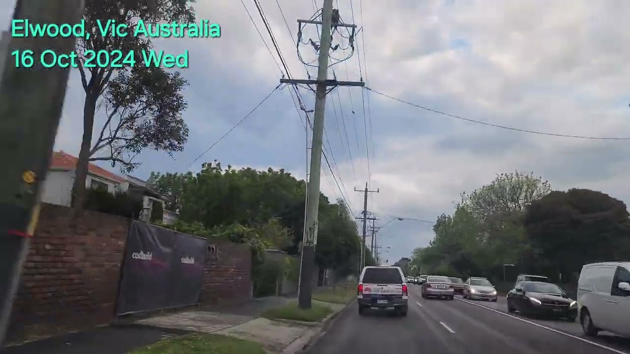 Elwood Victoria Australia Driving tour 17Oct2024