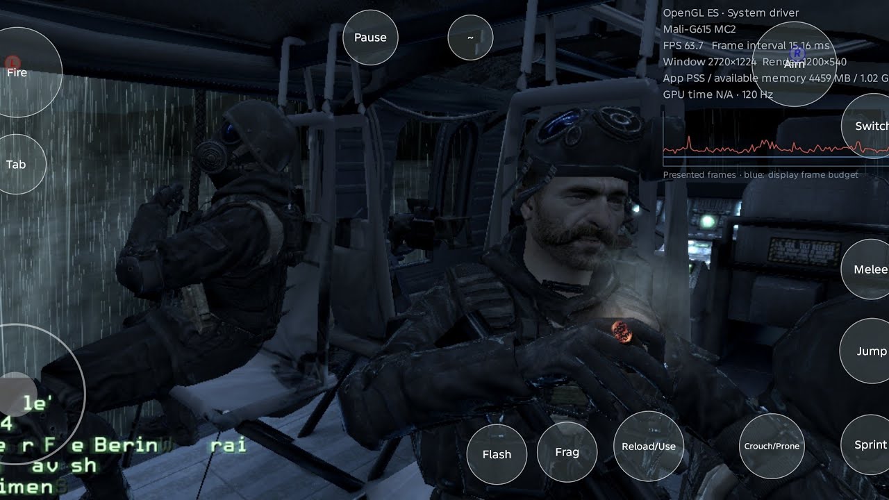 COD4 Android port gameplay test on Dimensity 7400 | CALL OF DUTY 4 MODERN WARFARE(2007) Android Port