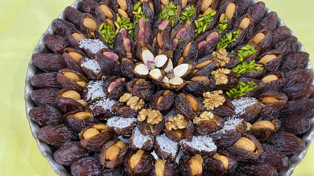 Easy Stuffed Dates (تزیین خرما مجلسی)