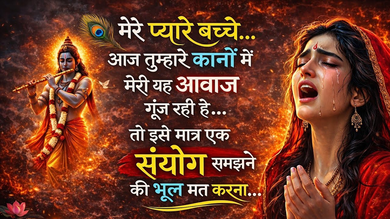 मेरे प्यारे बच्चे आज  तुम्हारे कानों में मेरी यह आवाज गूंज रही है @radharani.  Sandesh motivational 