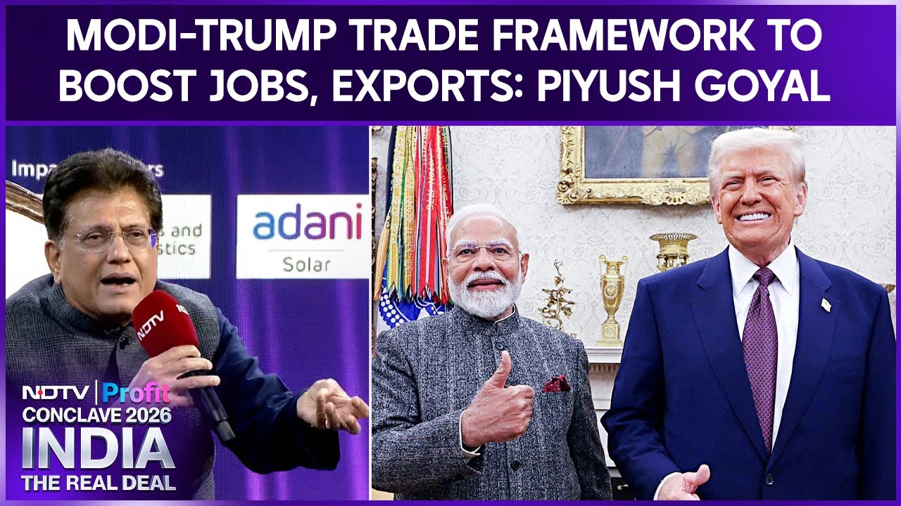 Modi-Trump Trade Framework To Boost Jobs, Exports: Minister Piyush Goyal